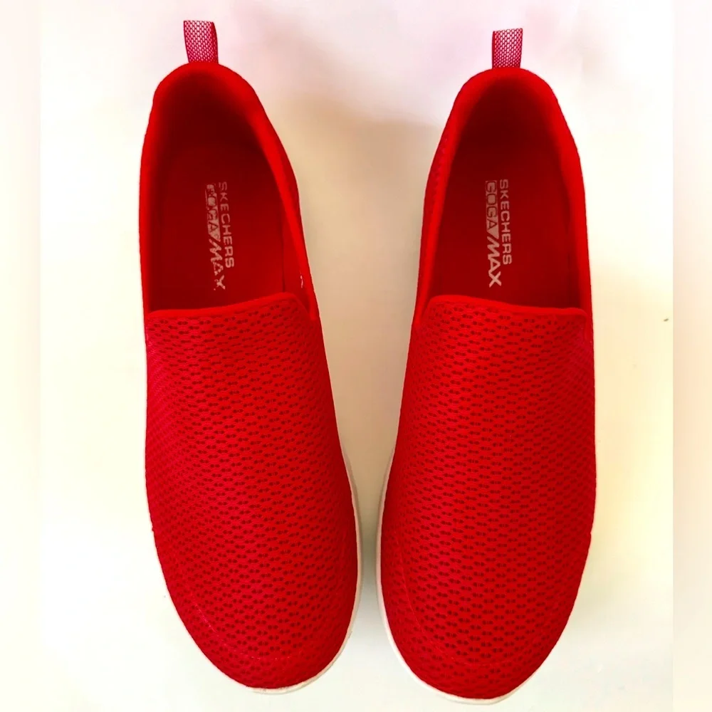 Skechers Performance Go Walk Joy Slip-On Walking Sneakers, Red, Size 7, NWT - Picture 3 of 11